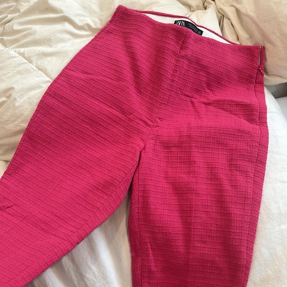 Zara Pink Textured SuitPant Size Small - Picture 5 of 6